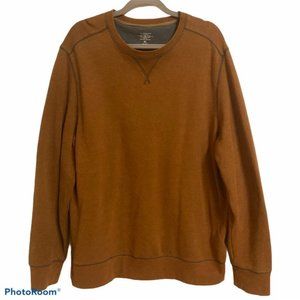 GH BASS & Co Longsleeve Fleece Pullover Sweatshirt SPICE Color Mens Sz XL